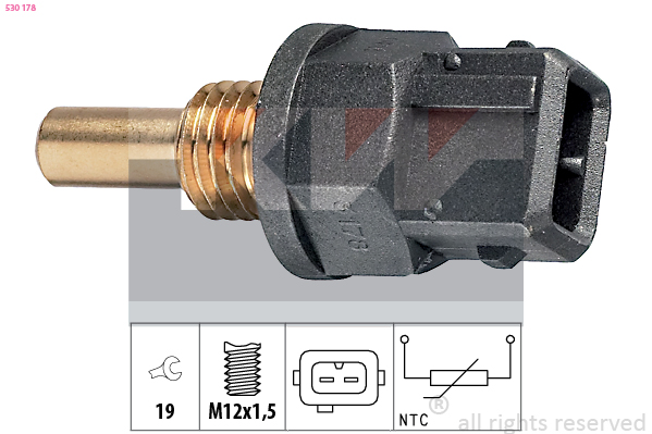 Senzor,temperatura lichid de racire 530 178 KW